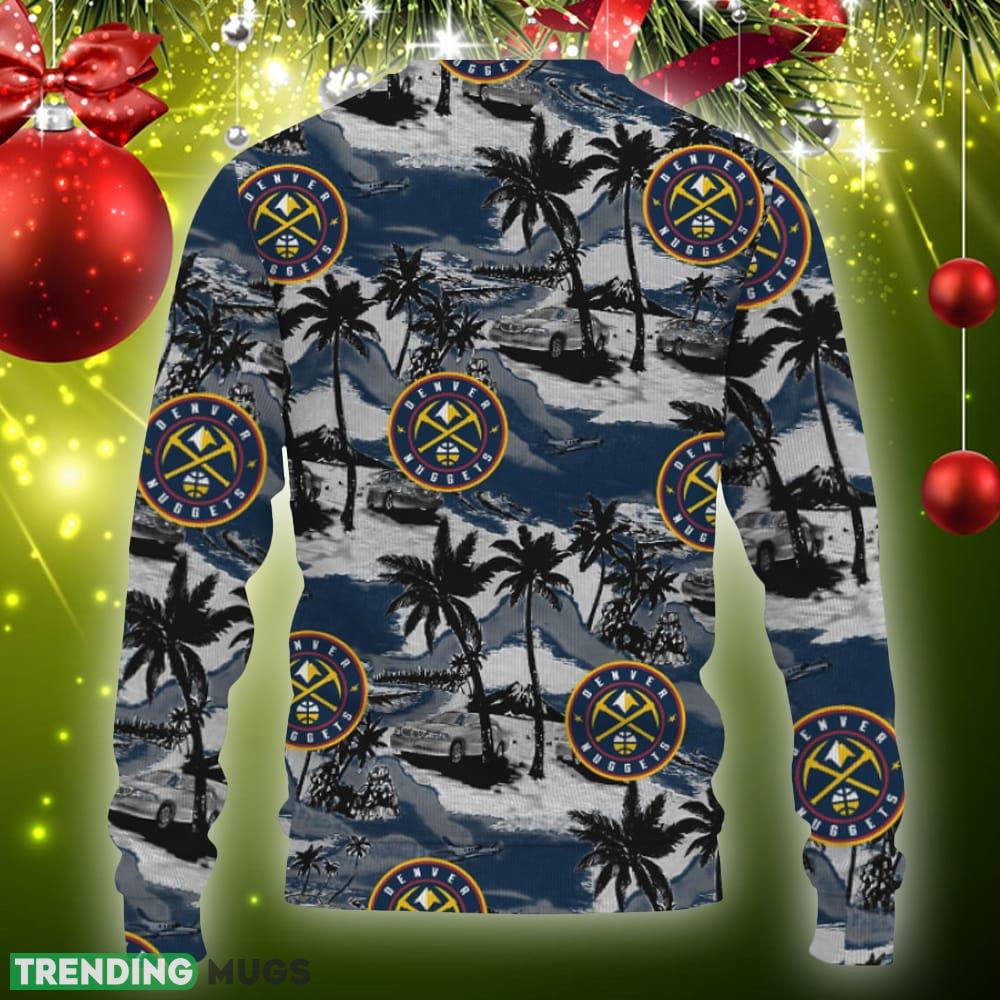 Denver Nuggets Tropical Patterns For Fans Club Gifts Ugly Christmas Sweater AOP Gift Holidays 3D Sweater Denver Nuggets Tropical Patterns For Fans Club Gifts Ugly Christmas Sweater AOP Gift Holidays 3D Sweater
