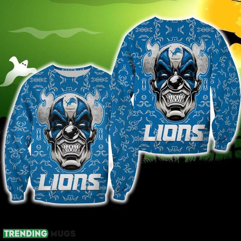 Detroit Lions Halloween Clown Edition Unisex Trend Ugly Sweater For Men And Women Gift Christmas - Detroit Lions Halloween Clown Edition Unisex Trend Ugly Sweater For Men And Women Gift Christmas Detroit Lions Halloween Clown Edition Unisex Trend Ugly Sweater For Men And Women Gift Christmas - Detroit Lions Halloween Clown Edition Unisex Trend Ugly Sweater For Men And Women Gift Christmas
