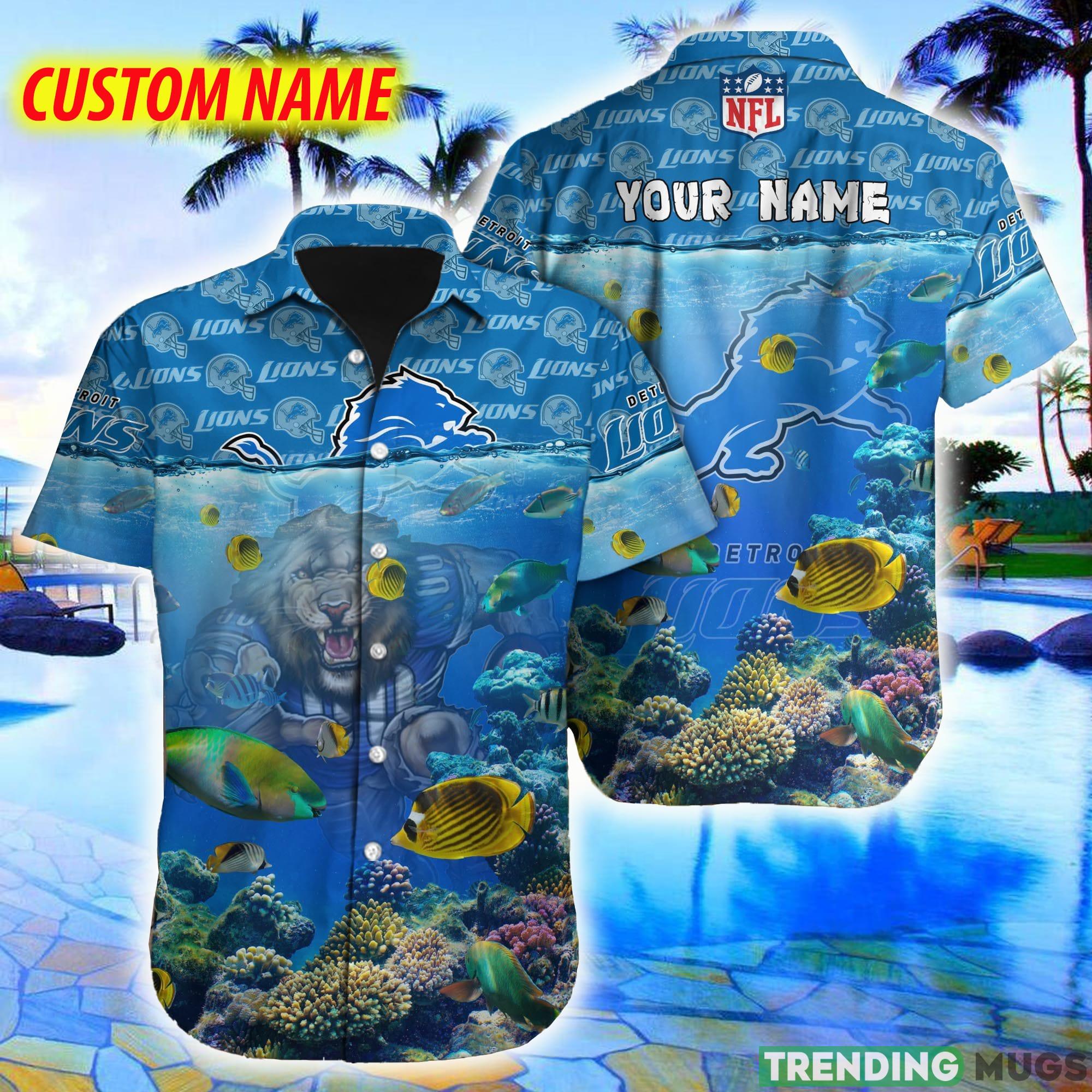 Detroit Lions NFL Ocean Beach Coral Fish 3D Hawaiian Shirt For Fans Gift Custom Name - Detroit Lions NFL Ocean Beach Coral Fish 3D Hawaiian Shirt For Fans Gift Custom Name Detroit Lions NFL Ocean Beach Coral Fish 3D Hawaiian Shirt For Fans Gift Custom Name - Detroit Lions NFL Ocean Beach Coral Fish 3D Hawaiian Shirt For Fans Gift Custom Name