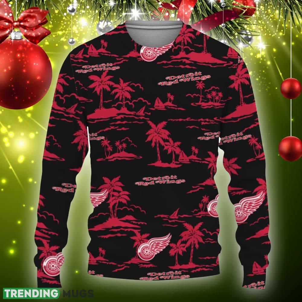 Detroit Red Wings Aloha Hawaii Beach Ugly Xmas Sweater AOP Gift Holidays - Detroit Red Wings Hawaiian Aloha Hawaii Beach-3D Sweatshirt_3 Detroit Red Wings Aloha Hawaii Beach Ugly Xmas Sweater AOP Gift Holidays - Detroit Red Wings Hawaiian Aloha Hawaii Beach-3D Sweatshirt_3