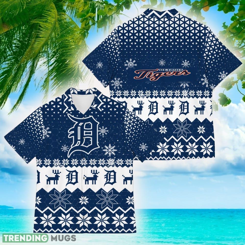 Detroit Tigers Best Ugly Christmas 3D Hawaiian Shirt Printed Fans Gift For Family Holidays - Detroit Tigers Best Ugly Christmas 3D Hawaiian Shirt Printed Fans Gift For Family Holidays