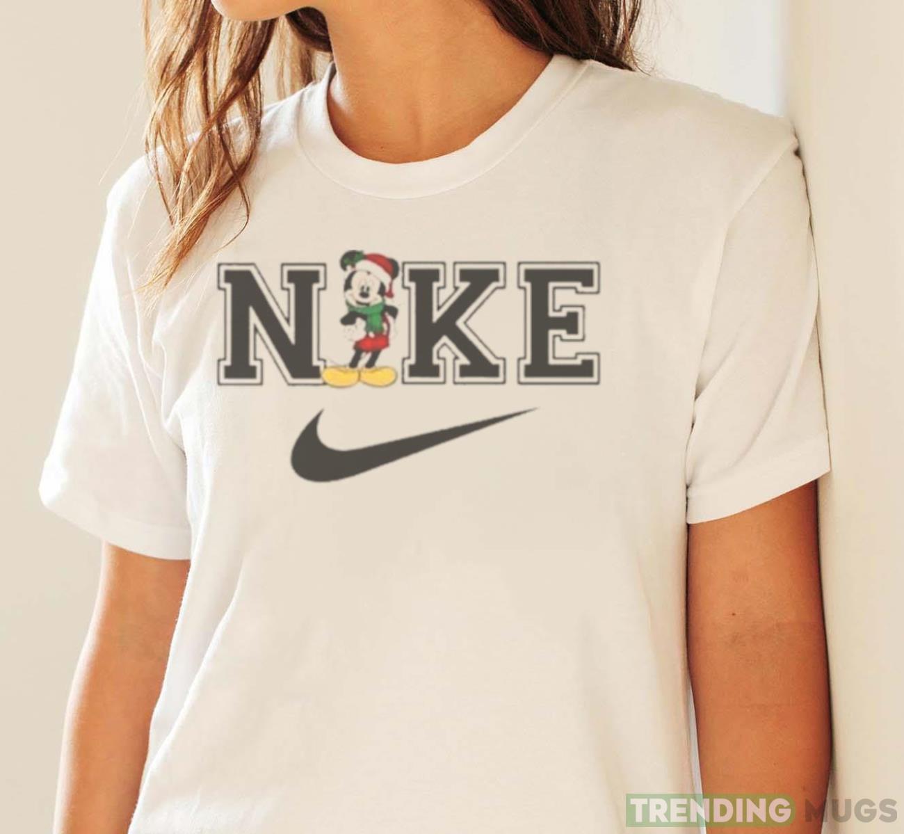 Disney Christmas Mickey Mouse Nike Logo 2023 Shirt Light Shirt Disney Christmas Mickey Mouse Nike Logo 2023 Shirt Light Shirt