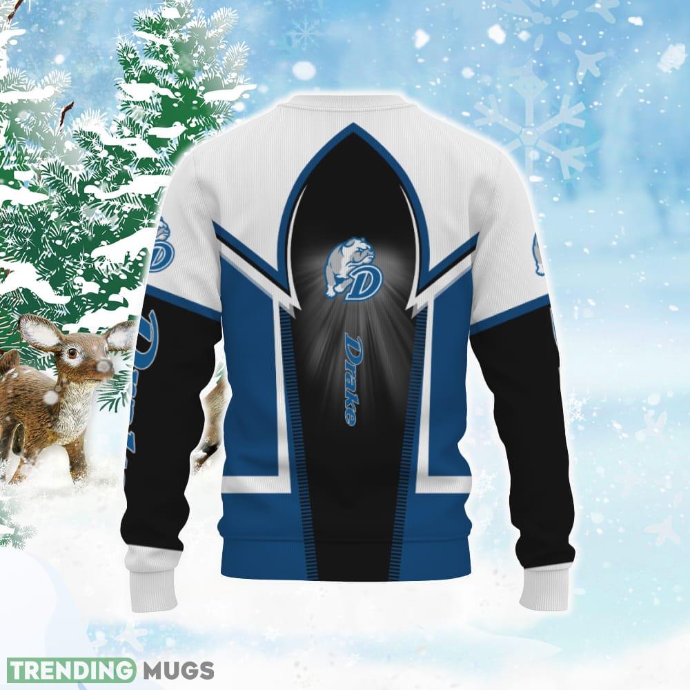 Drake Bulldogs Football American Ugly Christmas Sweater 3D Sweater Drake Bulldogs Football American Ugly Christmas Sweater 3D Sweater