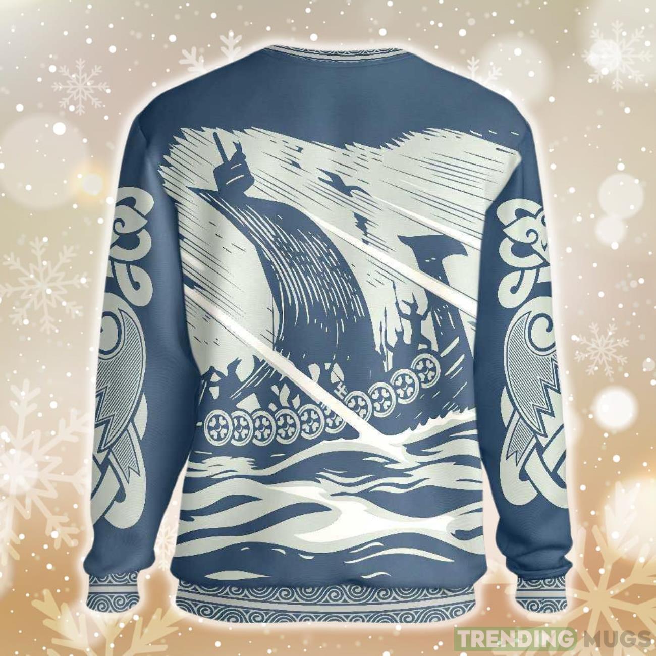 Drakkar Sailing Viking Ugly Christmas Sweater 3D Sweater Drakkar Sailing Viking Ugly Christmas Sweater 3D Sweater
