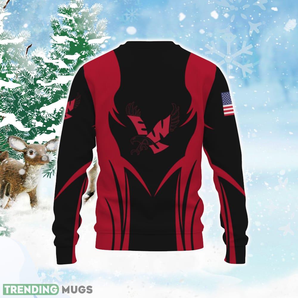 Eastern Washington Eagles Champion American Football Sport Team Shirt Knitted Christmas Sweater 3D Sweater Eastern Washington Eagles Champion American Football Sport Team Shirt Knitted Christmas Sweater 3D Sweater