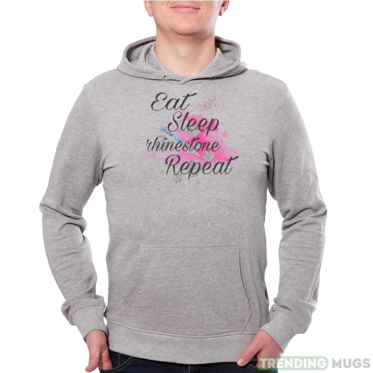 Eat sleep rhinestone repeat shirt Product Photo 1 Eat sleep rhinestone repeat shirt Product Photo 1