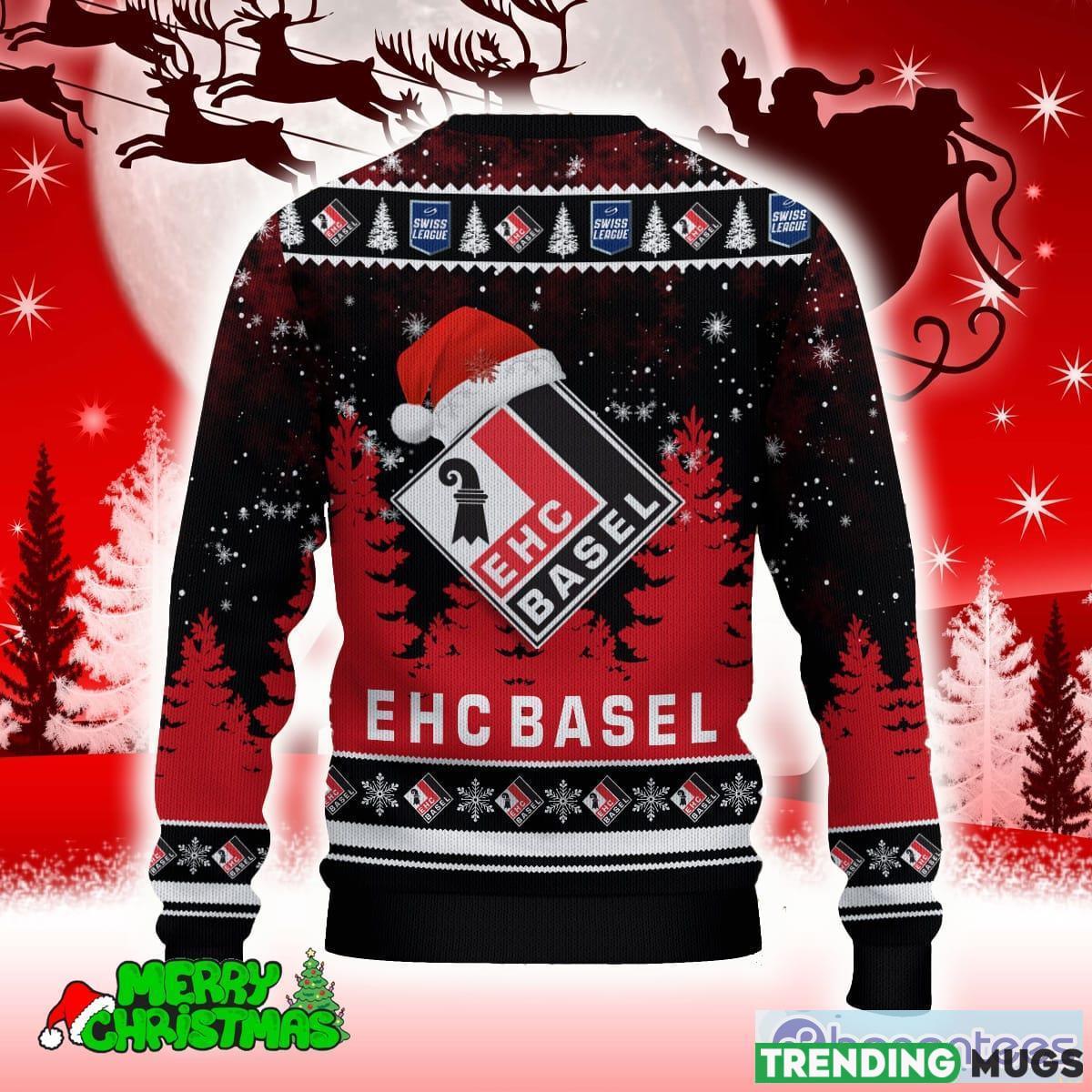 EHC Basel Red Snowshoe 3D Sweater All Over Printed For Men And Women Gift Christmas Holiday 3D Sweater EHC Basel Red Snowshoe 3D Sweater All Over Printed For Men And Women Gift Christmas Holiday 3D Sweater