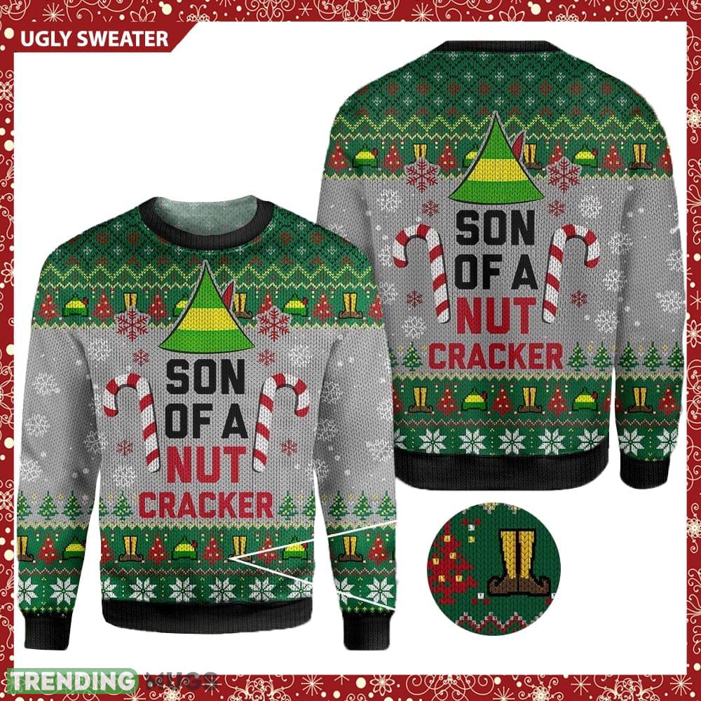 ELF son of a nut cracker Knitted Christmas 3D Sweater For Fans - ELF son of a nut cracker Knitted Christmas 3D Sweater For Fans ELF son of a nut cracker Knitted Christmas 3D Sweater For Fans - ELF son of a nut cracker Knitted Christmas 3D Sweater For Fans