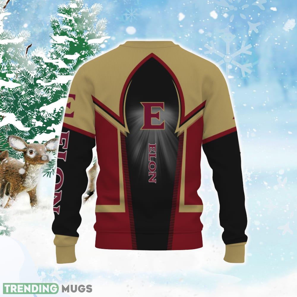 Elon Phoenix Football American Ugly Christmas Sweater 3D Sweater Elon Phoenix Football American Ugly Christmas Sweater 3D Sweater