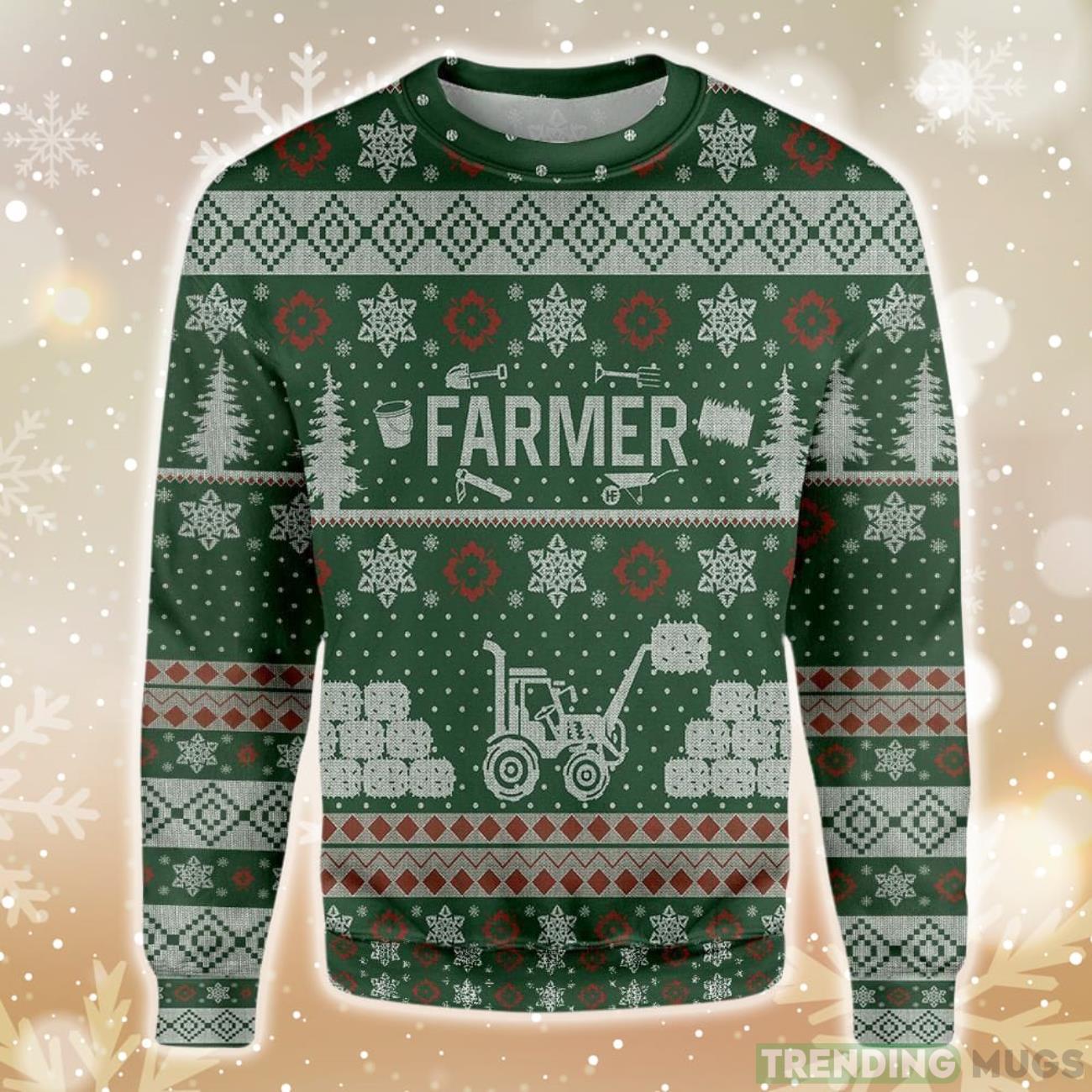 Farmer Ugly Christmas Sweater Gift For Men Women Product Photo 1
