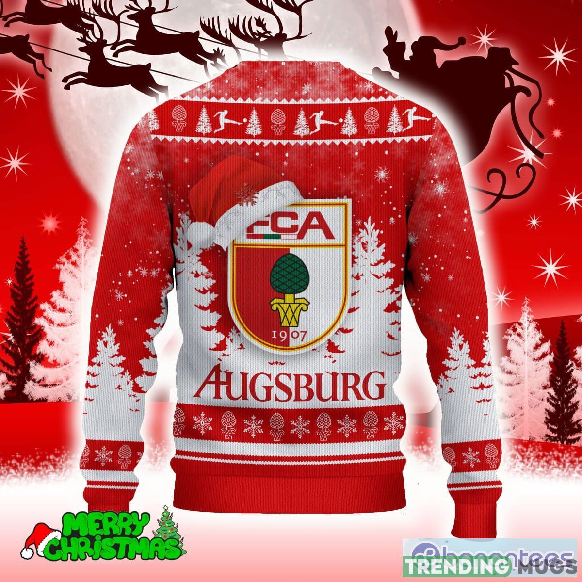 FC Augsburg Red Nutcracker 3D Sweater All Over Printed For Men And Women Gift Christmas Holiday 3D Sweater FC Augsburg Red Nutcracker 3D Sweater All Over Printed For Men And Women Gift Christmas Holiday 3D Sweater