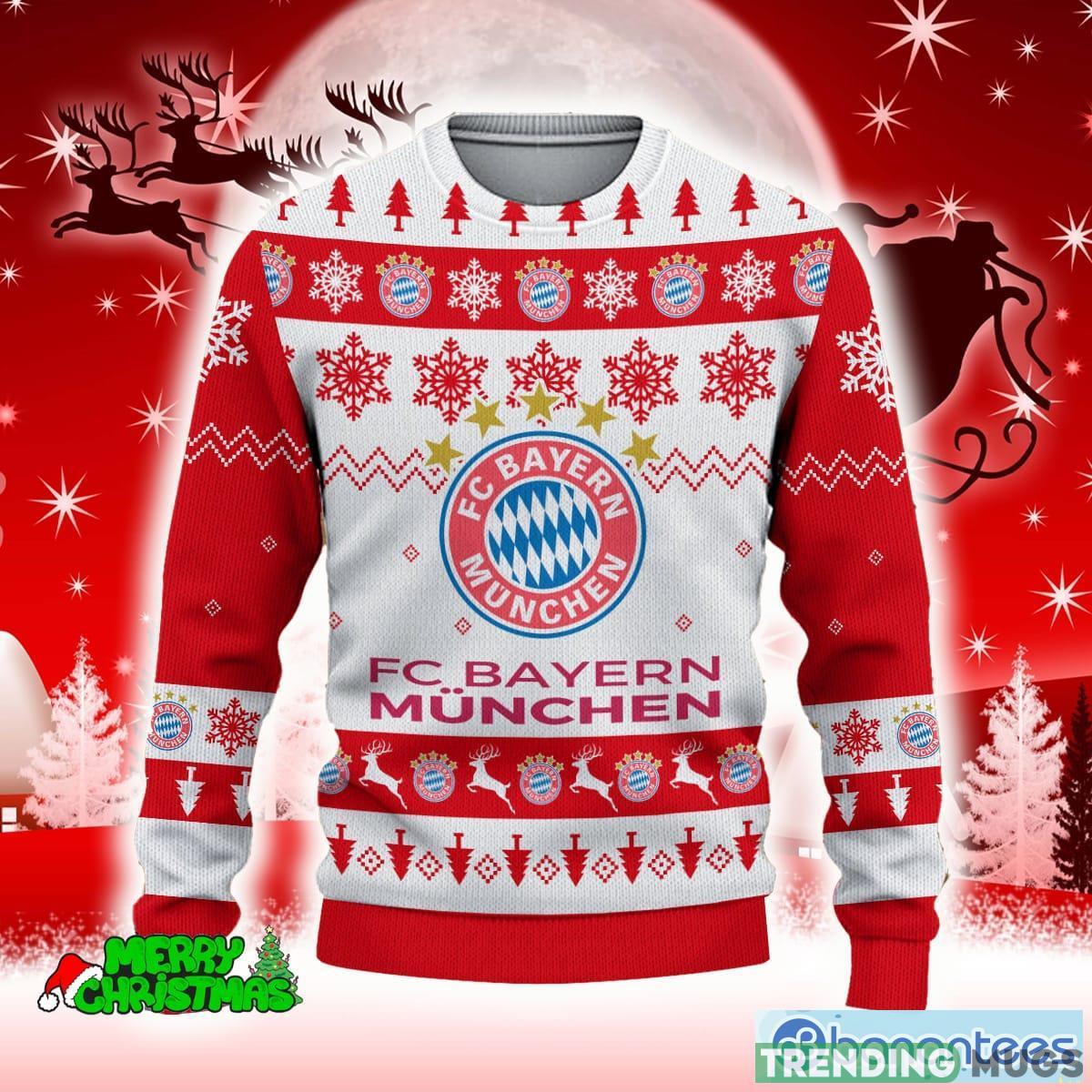 FC Bayern Munchen Red Gingerbread 3D Sweater All Over Printed For Men And Women Gift Christmas Holiday 3D Sweater FC Bayern Munchen Red Gingerbread 3D Sweater All Over Printed For Men And Women Gift Christmas Holiday 3D Sweater