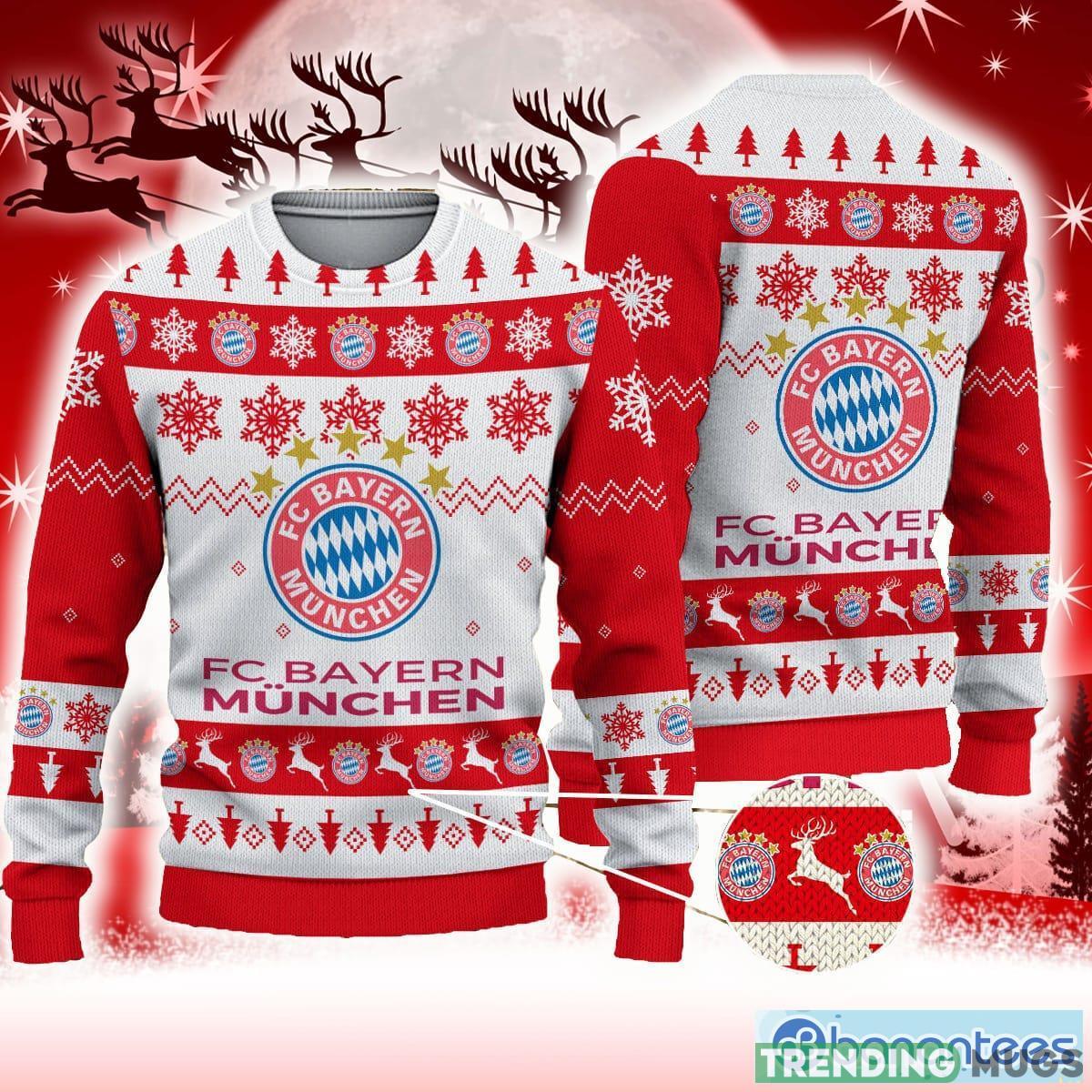 FC Bayern Munchen Red Gingerbread 3D Sweater All Over Printed For Men And Women Gift Christmas Holiday - FC Bayern Munchen 3D Sweater Photo 1 FC Bayern Munchen Red Gingerbread 3D Sweater All Over Printed For Men And Women Gift Christmas Holiday - FC Bayern Munchen 3D Sweater Photo 1