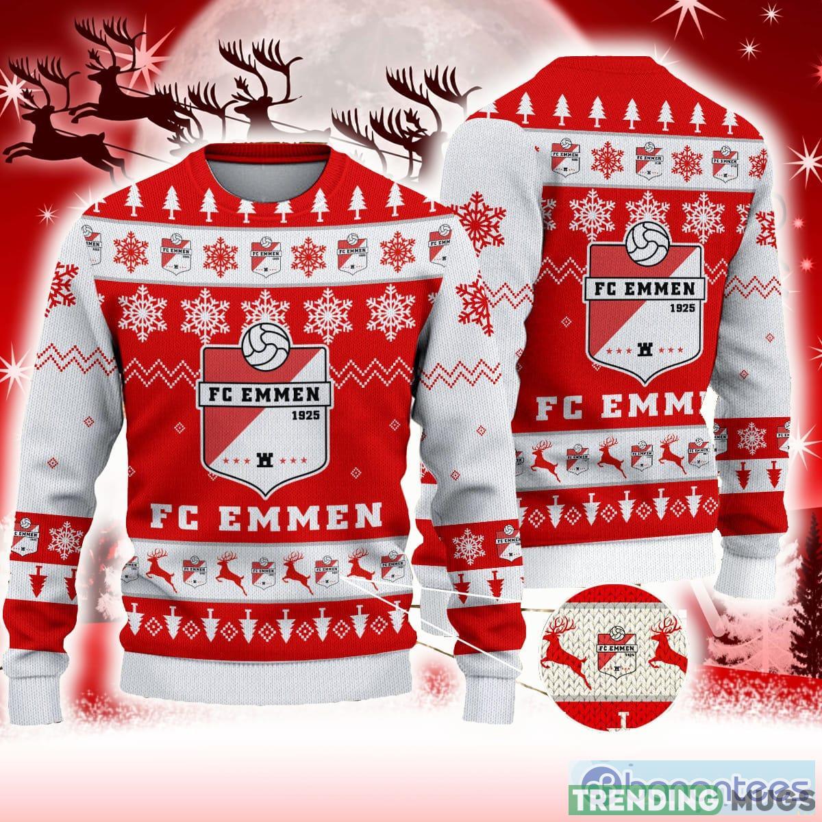 FC Emmen Red Cookies 3D Sweater All Over Printed For Men And Women Gift Christmas Holiday - FC Emmen 3D Sweater Photo 1 FC Emmen Red Cookies 3D Sweater All Over Printed For Men And Women Gift Christmas Holiday - FC Emmen 3D Sweater Photo 1