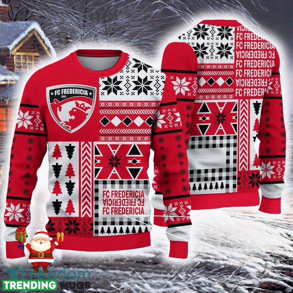 FC Fredericia Superliga Ugly Sweaters Gift For Fans Christmas Snow Sweatshirt - FC Fredericia Superliga Ugly Sweaters Gift For Fans Christmas Snow Sweatshirt FC Fredericia Superliga Ugly Sweaters Gift For Fans Christmas Snow Sweatshirt - FC Fredericia Superliga Ugly Sweaters Gift For Fans Christmas Snow Sweatshirt