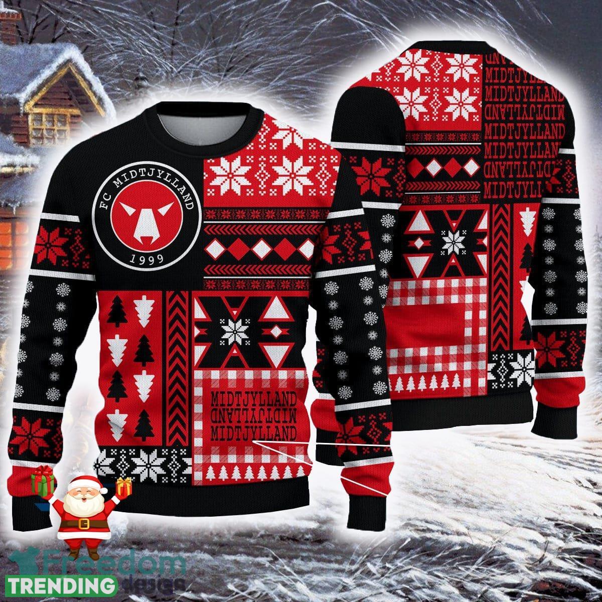 FC Midtjylla Superliga Ugly Sweaters Gift For Fans Christmas Snow Sweatshirt - FC Midtjylla Superliga Ugly Sweaters Gift For Fans Christmas Snow Sweatshirt FC Midtjylla Superliga Ugly Sweaters Gift For Fans Christmas Snow Sweatshirt - FC Midtjylla Superliga Ugly Sweaters Gift For Fans Christmas Snow Sweatshirt