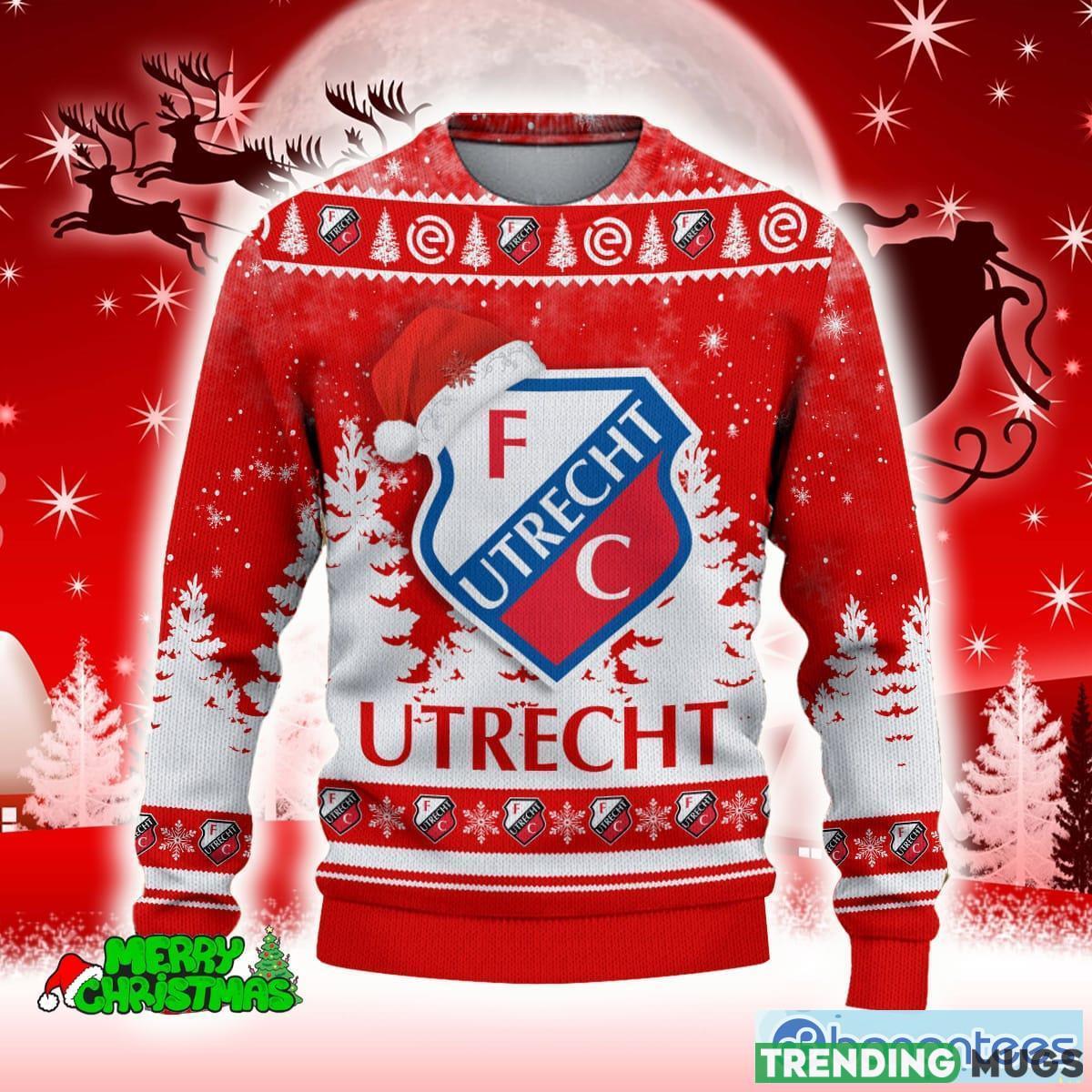 FC Utrecht Red Needle 3D Sweater All Over Printed For Men And Women Gift Christmas Holiday 3D Sweater FC Utrecht Red Needle 3D Sweater All Over Printed For Men And Women Gift Christmas Holiday 3D Sweater