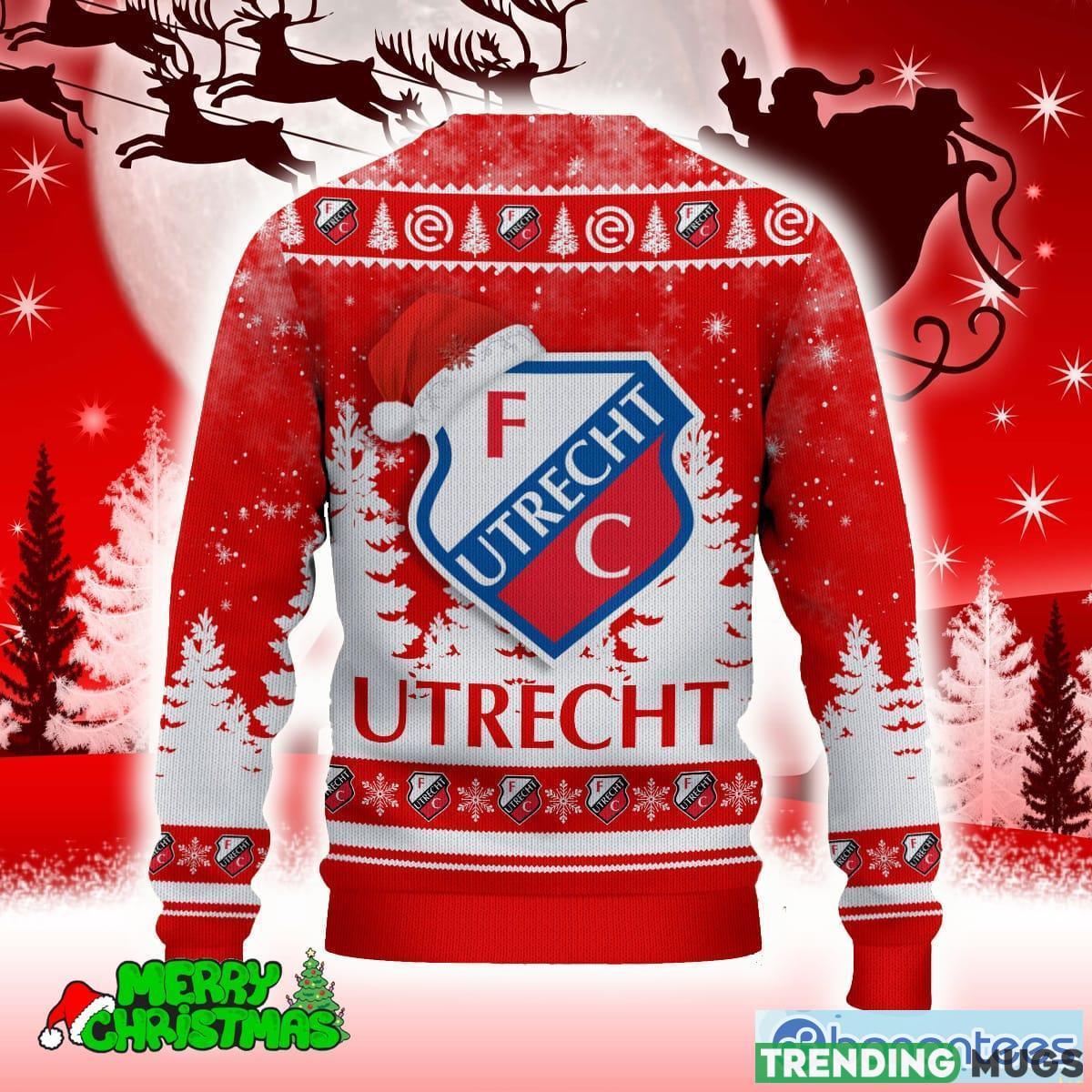 FC Utrecht Red Needle 3D Sweater All Over Printed For Men And Women Gift Christmas Holiday 3D Sweater FC Utrecht Red Needle 3D Sweater All Over Printed For Men And Women Gift Christmas Holiday 3D Sweater