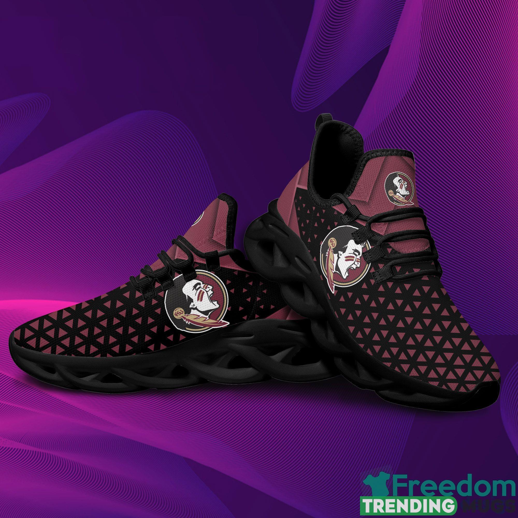 Florida State Seminoles Logo Custom Name Chunky Sneakers Max Soul Shoes In Red And Black Gift For Fans Max Soul Florida State Seminoles Logo Custom Name Chunky Sneakers Max Soul Shoes In Red And Black Gift For Fans Max Soul