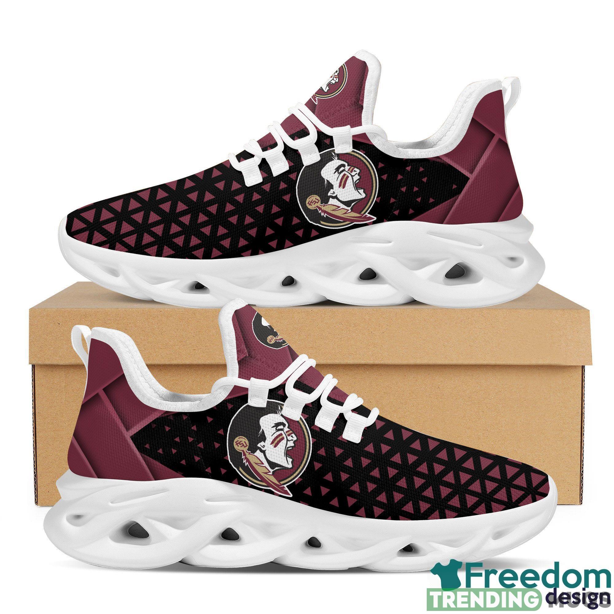 Florida State Seminoles Logo Custom Name Chunky Sneakers Max Soul Shoes In Red And Black Gift For Fans Max Soul Florida State Seminoles Logo Custom Name Chunky Sneakers Max Soul Shoes In Red And Black Gift For Fans Max Soul