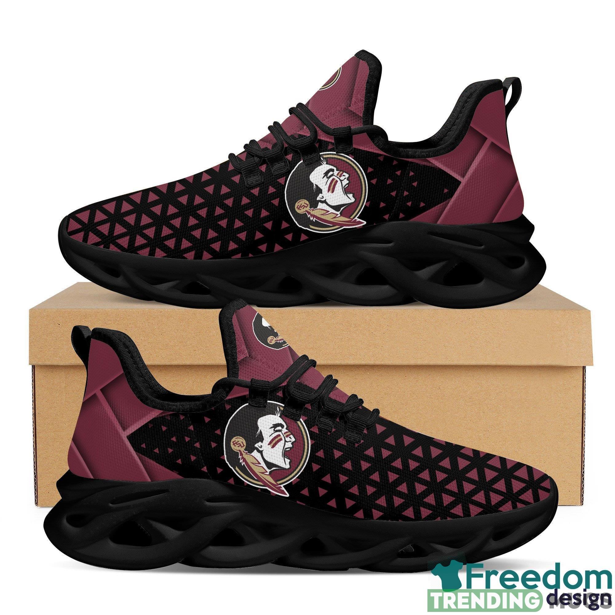 Florida State Seminoles Logo Custom Name Chunky Sneakers Max Soul Shoes In Red And Black Gift For Fans - Florida State Seminoles Logo Custom Name Pattern 3D Max Soul Sneaker Shoes In Red And Black_1 Florida State Seminoles Logo Custom Name Chunky Sneakers Max Soul Shoes In Red And Black Gift For Fans - Florida State Seminoles Logo Custom Name Pattern 3D Max Soul Sneaker Shoes In Red And Black_1