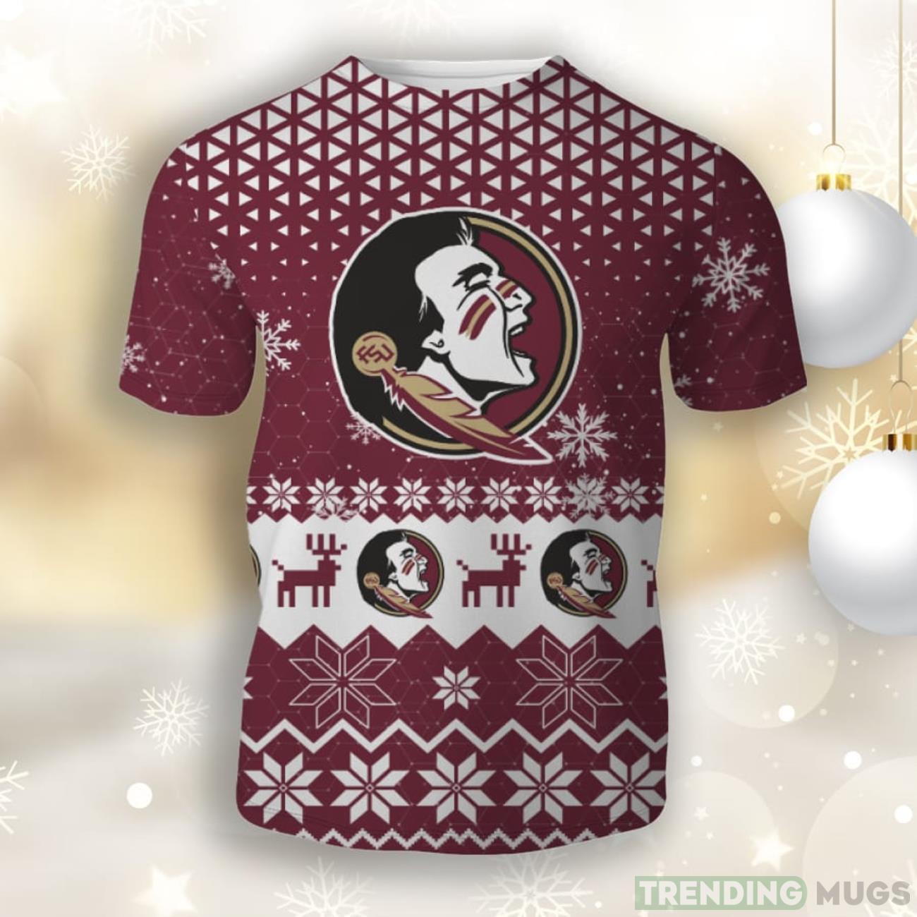 Florida State Seminoles Sports Football American 3D Unisex Christmas T-Shirt Hot Trend For Fans Product Photo 1 Florida State Seminoles Sports Football American 3D Unisex Christmas T-Shirt Hot Trend For Fans Product Photo 1