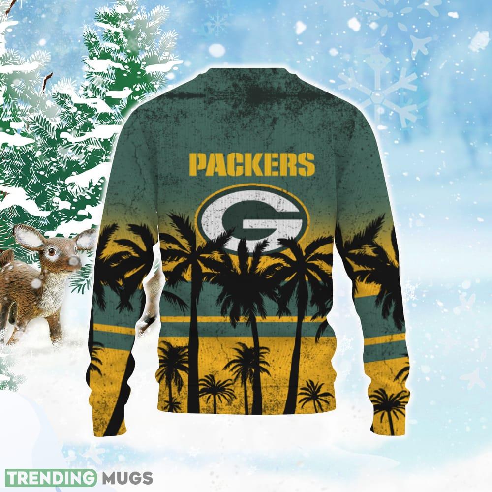 Football American Tree Beach Gradient Gift Green Bay Knitted Christmas Sweater 3D Sweater Football American Tree Beach Gradient Gift Green Bay Knitted Christmas Sweater 3D Sweater