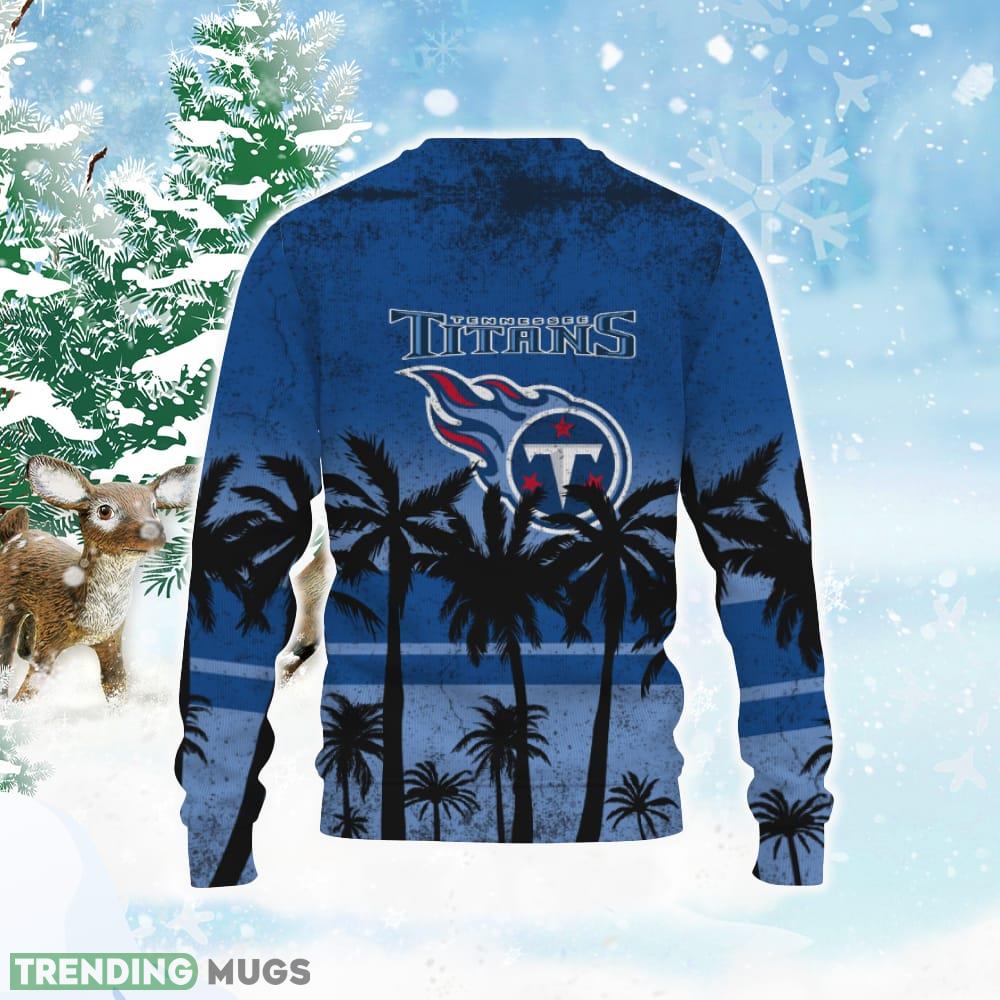 Football American Tree Beach Gradient Gift Tennessee Titans Knitted Christmas Sweater 3D Sweater Football American Tree Beach Gradient Gift Tennessee Titans Knitted Christmas Sweater 3D Sweater