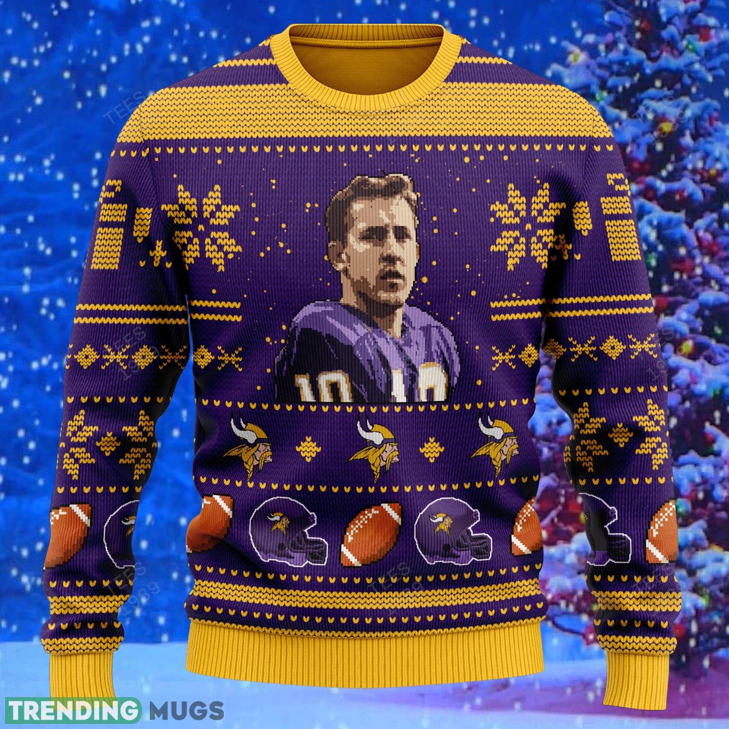 Fran Tarkenton minnesota vikings NFL Knitted Xmas Sweater Gift Men And Women 3D Sweater Fran Tarkenton minnesota vikings NFL Knitted Xmas Sweater Gift Men And Women 3D Sweater