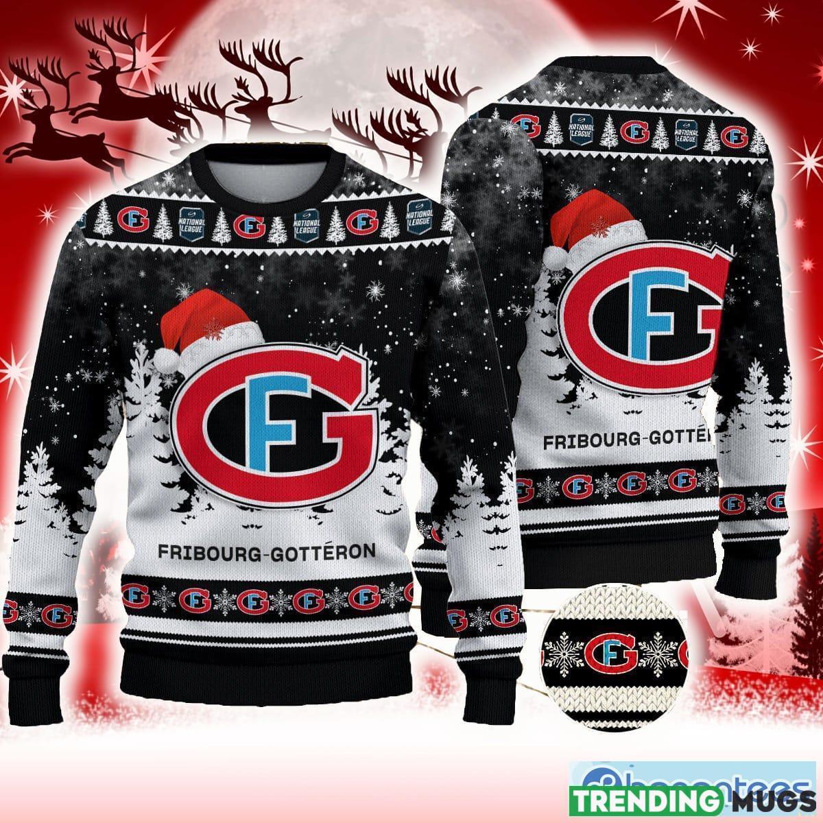 Fribourg-Gotteron Joyful 3D Sweater All Over Printed For Men And Women Gift Christmas Holiday - Fribourg-Gotteron 3D Sweater Photo 1 Fribourg-Gotteron Joyful 3D Sweater All Over Printed For Men And Women Gift Christmas Holiday - Fribourg-Gotteron 3D Sweater Photo 1
