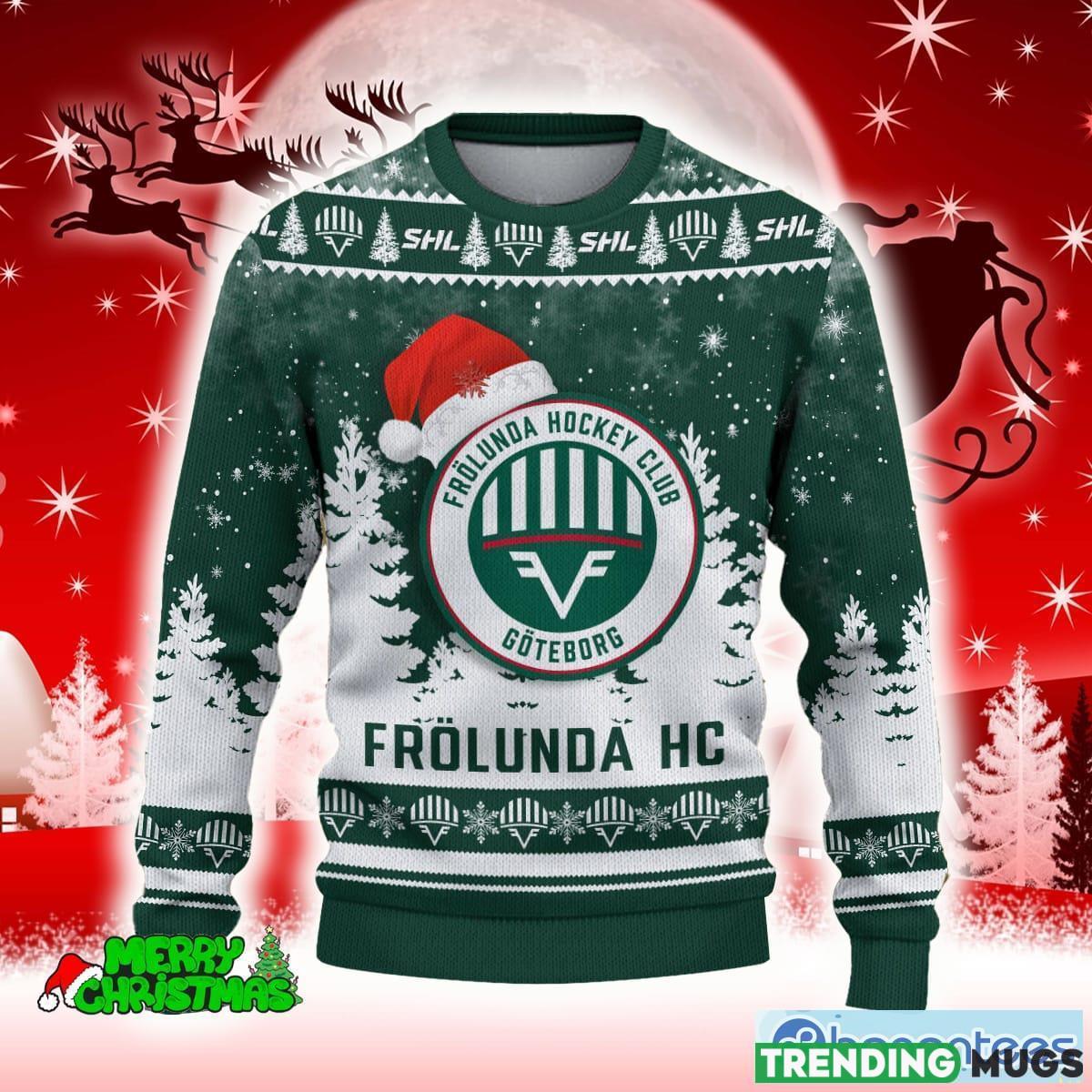 Frolunda HC Wreath 3D Sweater All Over Printed For Men And Women Gift Christmas Holiday 3D Sweater Frolunda HC Wreath 3D Sweater All Over Printed For Men And Women Gift Christmas Holiday 3D Sweater