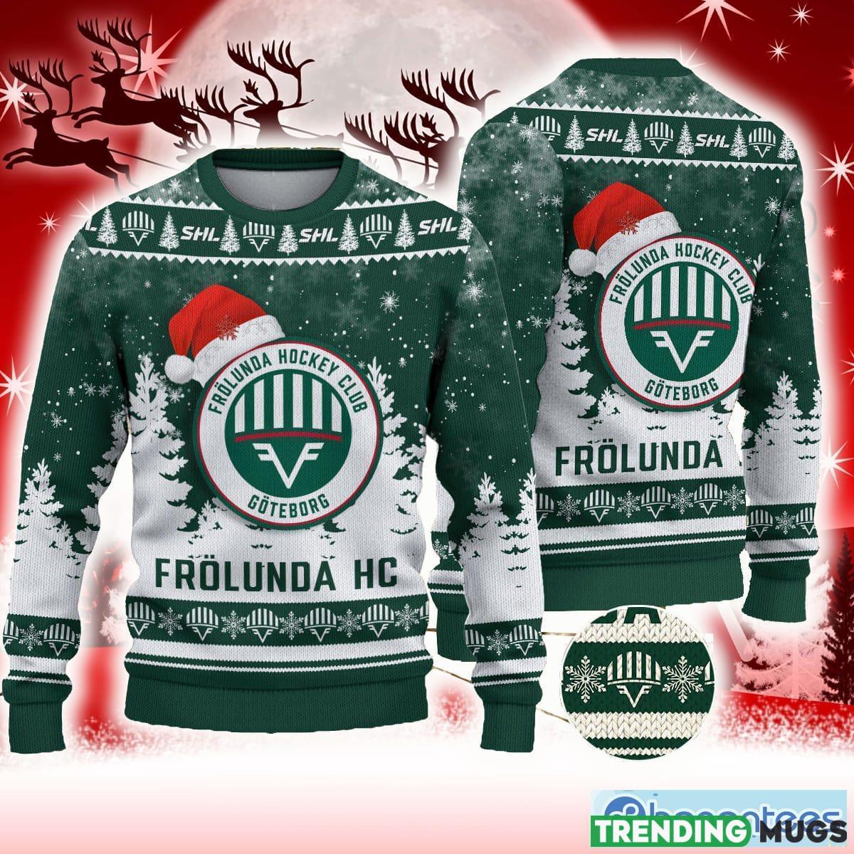 Frolunda HC Wreath 3D Sweater All Over Printed For Men And Women Gift Christmas Holiday - Frolunda HC 3D Sweater Photo 1 Frolunda HC Wreath 3D Sweater All Over Printed For Men And Women Gift Christmas Holiday - Frolunda HC 3D Sweater Photo 1