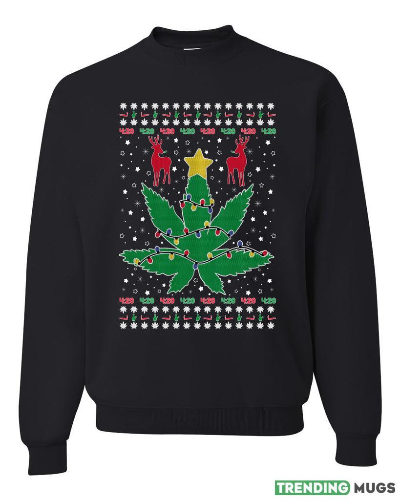 Funny 420 Weed Merry Sweater Sweatshirt For Men And Women Gift Ugly Christmas - Funny 420 Weed Merry Ugly Christmas Sweater Sweatshirt_1 Funny 420 Weed Merry Sweater Sweatshirt For Men And Women Gift Ugly Christmas - Funny 420 Weed Merry Ugly Christmas Sweater Sweatshirt_1