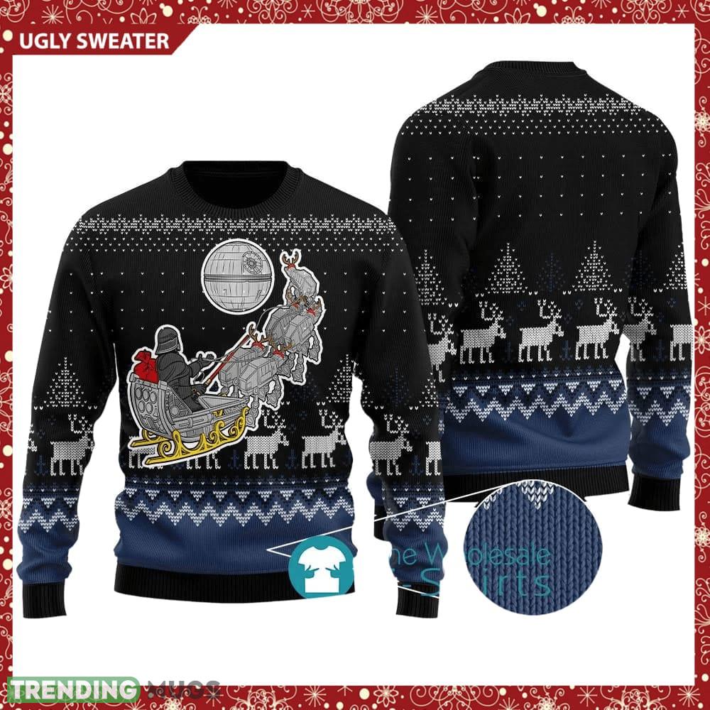 Funny Santa Sleigh Star Wars Knitted Christmas 3D Sweater For Fans - Funny Santa Sleigh Star Wars Knitted Christmas 3D Sweater For Fans Funny Santa Sleigh Star Wars Knitted Christmas 3D Sweater For Fans - Funny Santa Sleigh Star Wars Knitted Christmas 3D Sweater For Fans