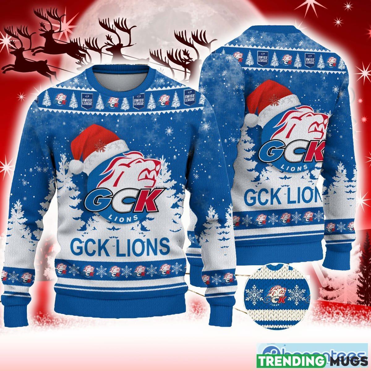 GCK Lions Blue Event 3D Sweater All Over Printed For Men And Women Gift Christmas Holiday - GCK Lions 3D Sweater Photo 1 GCK Lions Blue Event 3D Sweater All Over Printed For Men And Women Gift Christmas Holiday - GCK Lions 3D Sweater Photo 1