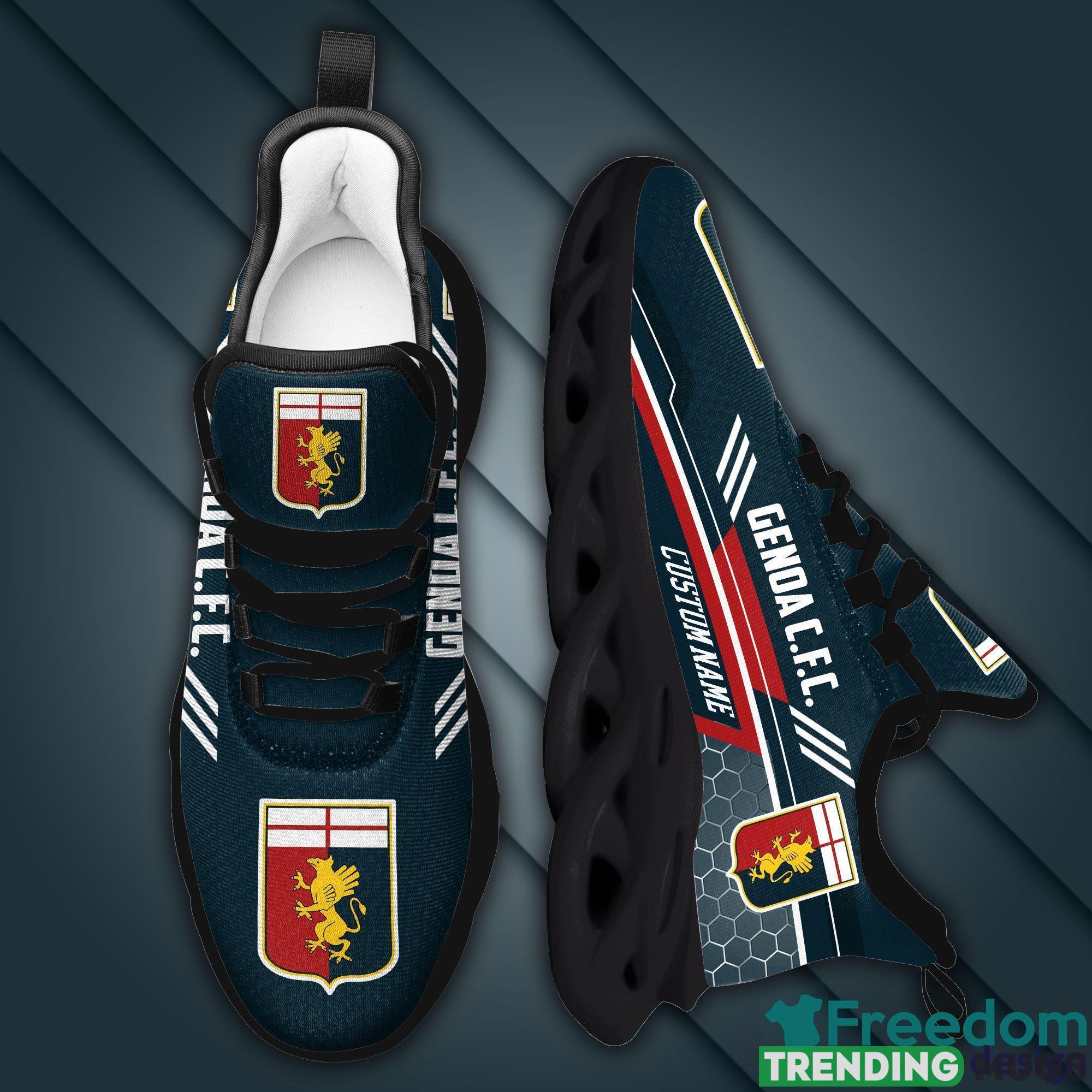 Genoa C.F.C Logo Beehive Chunky Sneakers Custom Name Max Soul Shoes Gift For Fans Max Soul Genoa C.F.C Logo Beehive Chunky Sneakers Custom Name Max Soul Shoes Gift For Fans Max Soul