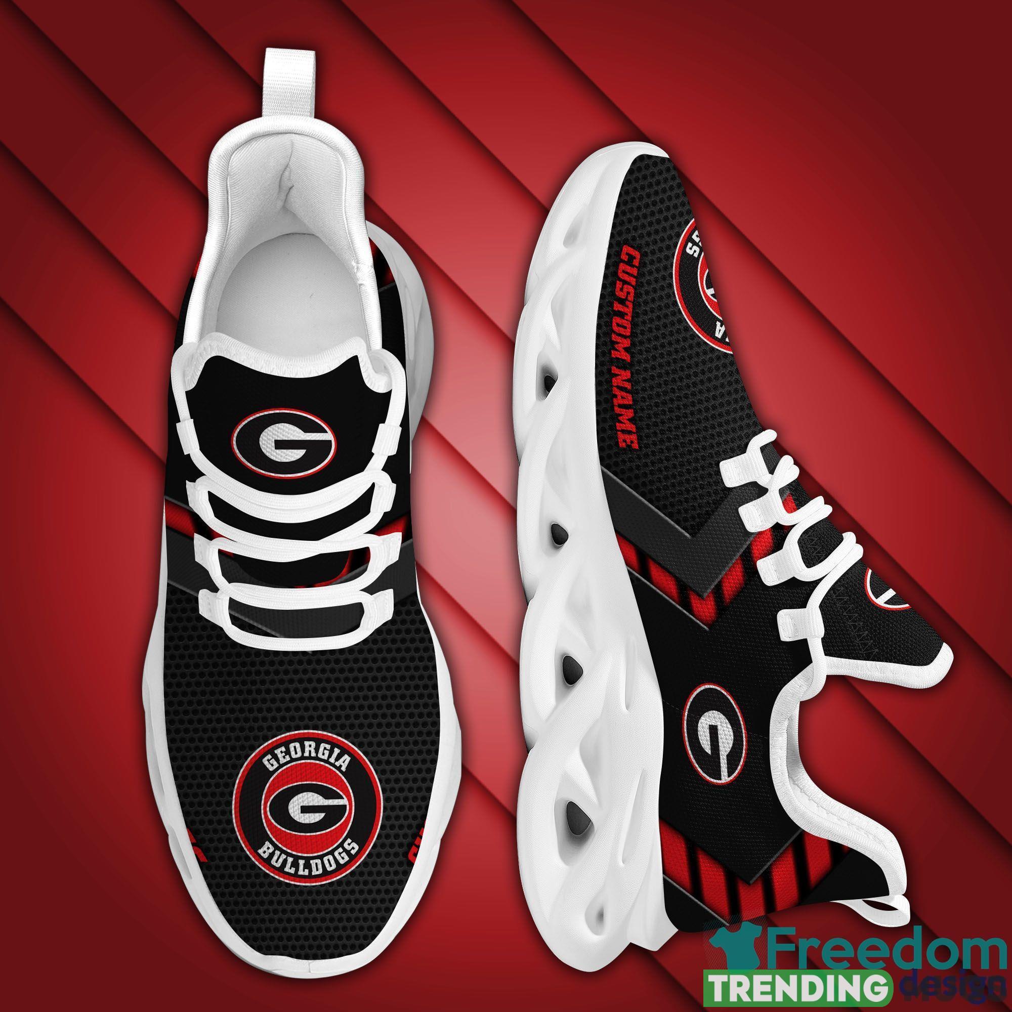 Georgia Bulldogs Chunky Sneakers In Black Custom Name Max Soul Shoes Gift For Fans Max Soul Georgia Bulldogs Chunky Sneakers In Black Custom Name Max Soul Shoes Gift For Fans Max Soul