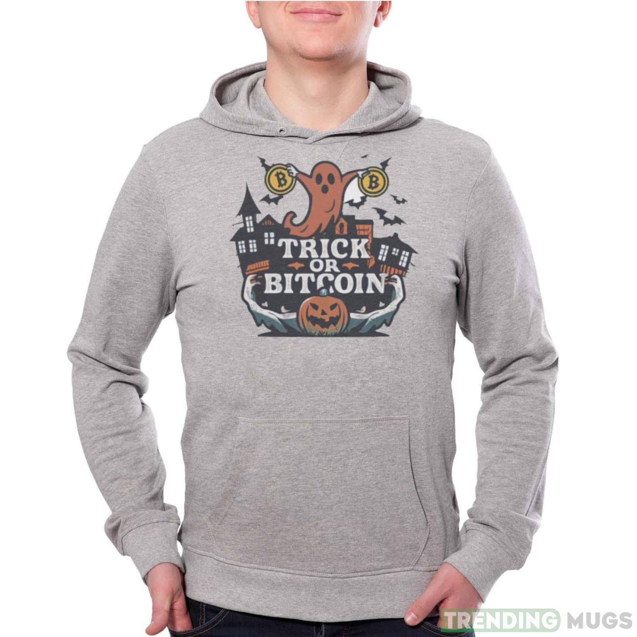 Ghost trick or bitcoin Halloween shirt Product Photo 1 Ghost trick or bitcoin Halloween shirt Product Photo 1