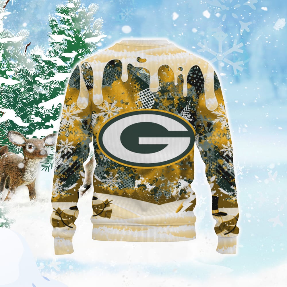 Green Bay Snoopy Dabbing The Peanuts Sports Football American Christmas Dripping Matching Ugly Xmas Sweater 3D Sweater Green Bay Snoopy Dabbing The Peanuts Sports Football American Christmas Dripping Matching Ugly Xmas Sweater 3D Sweater