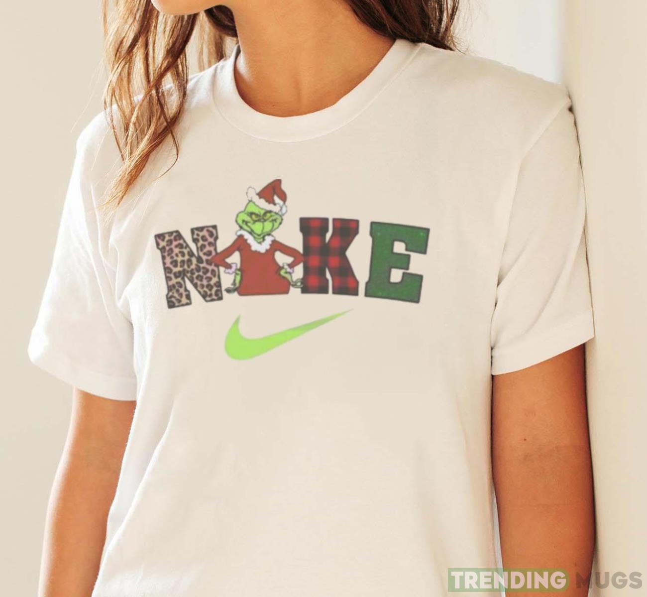 Grinch Christmas Snow Nike Logo Gift Wrap Shirt Light Shirt Grinch Christmas Snow Nike Logo Gift Wrap Shirt Light Shirt