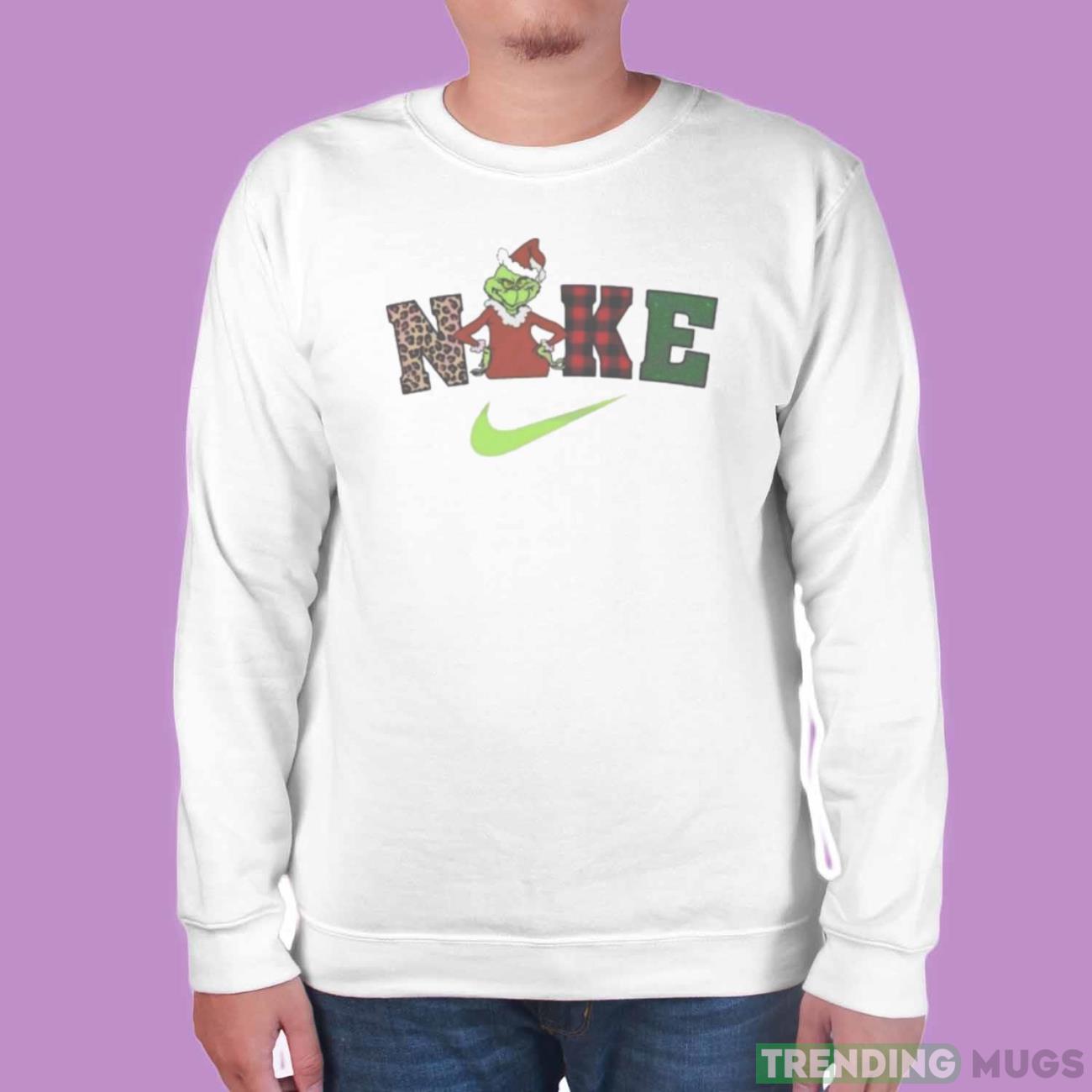 Grinch Christmas Snow Nike Logo Gift Wrap Shirt Light Shirt Grinch Christmas Snow Nike Logo Gift Wrap Shirt Light Shirt