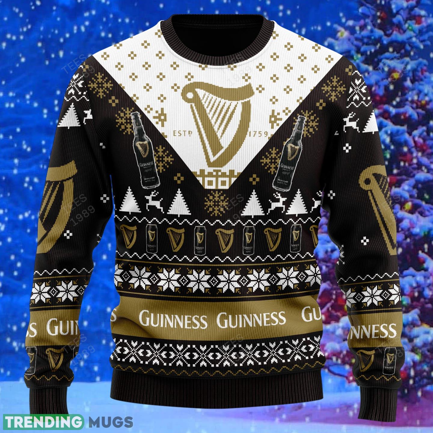 Guinness Beer Knitted Xmas Sweater Gift Men And Women 3D Sweater Guinness Beer Knitted Xmas Sweater Gift Men And Women 3D Sweater