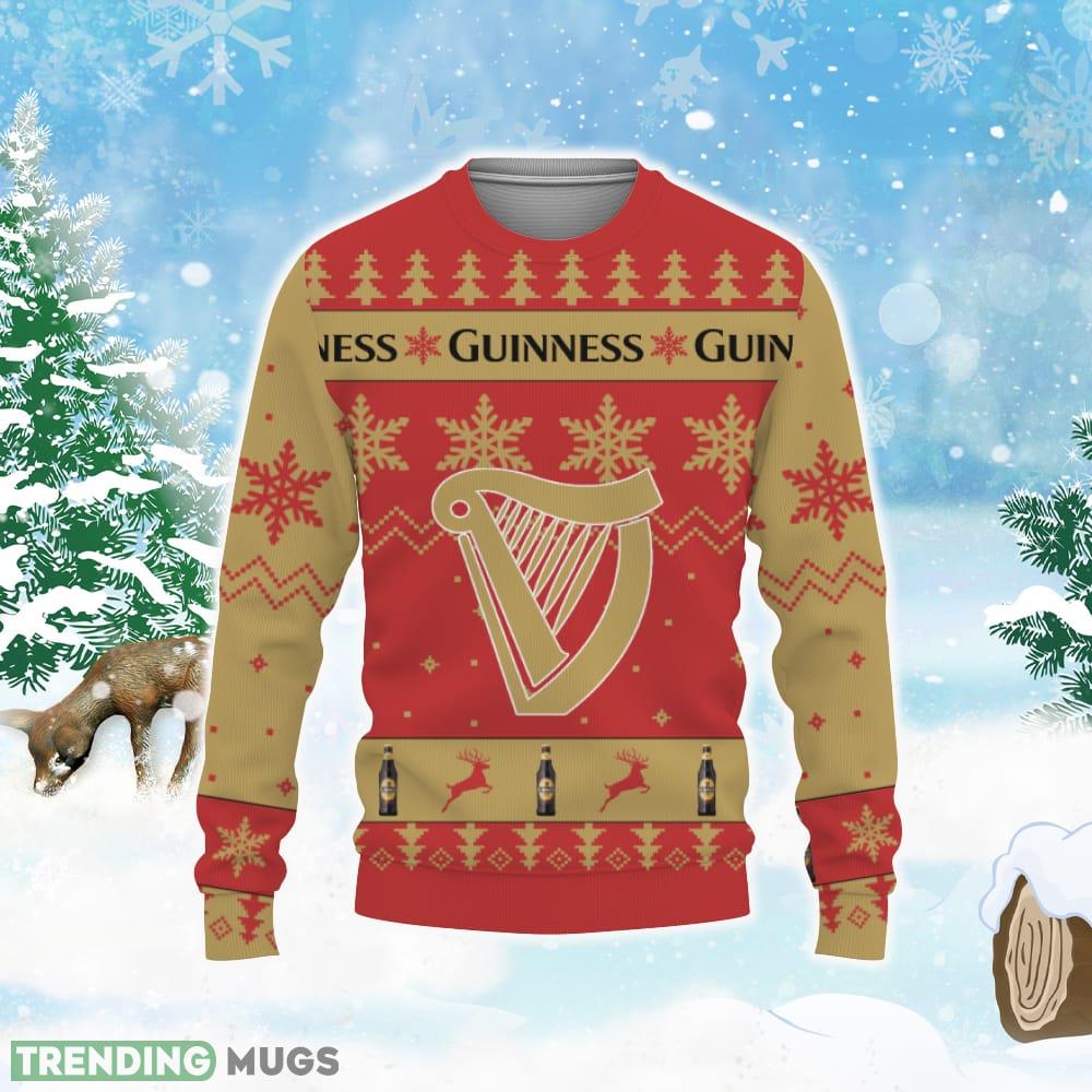 Guinness Beers Merry Christmas Gift Fan Ugly Christmas AOP Sweater 3D Sweater Guinness Beers Merry Christmas Gift Fan Ugly Christmas AOP Sweater 3D Sweater