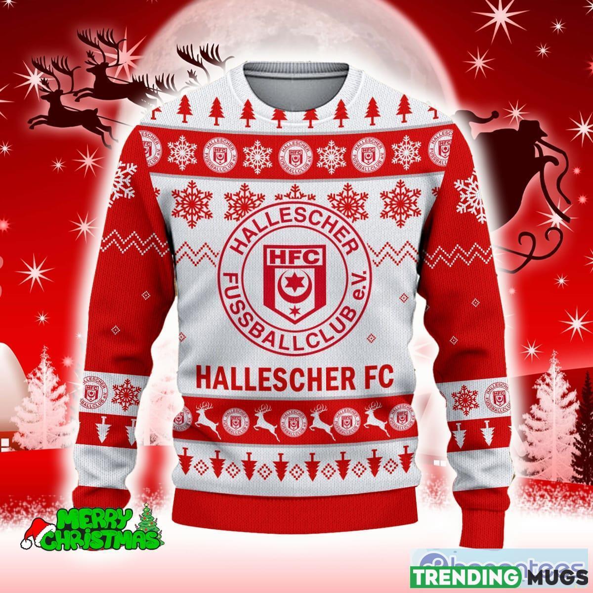 Hallescher FC Red Traditional 3D Sweater All Over Printed For Men And Women Gift Christmas Holiday 3D Sweater Hallescher FC Red Traditional 3D Sweater All Over Printed For Men And Women Gift Christmas Holiday 3D Sweater