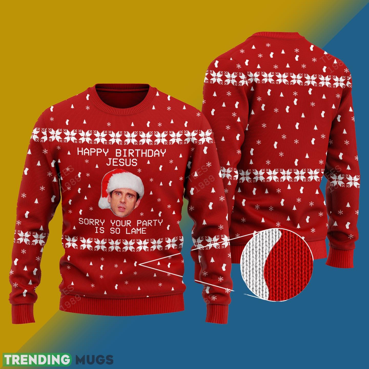 Happy Birthday Jesus Knitted Xmas Sweater Gift Men And Women - Happy Birthday Jesus Happy Birthday Jesus Knitted Xmas Sweater Gift Men And Women - Happy Birthday Jesus