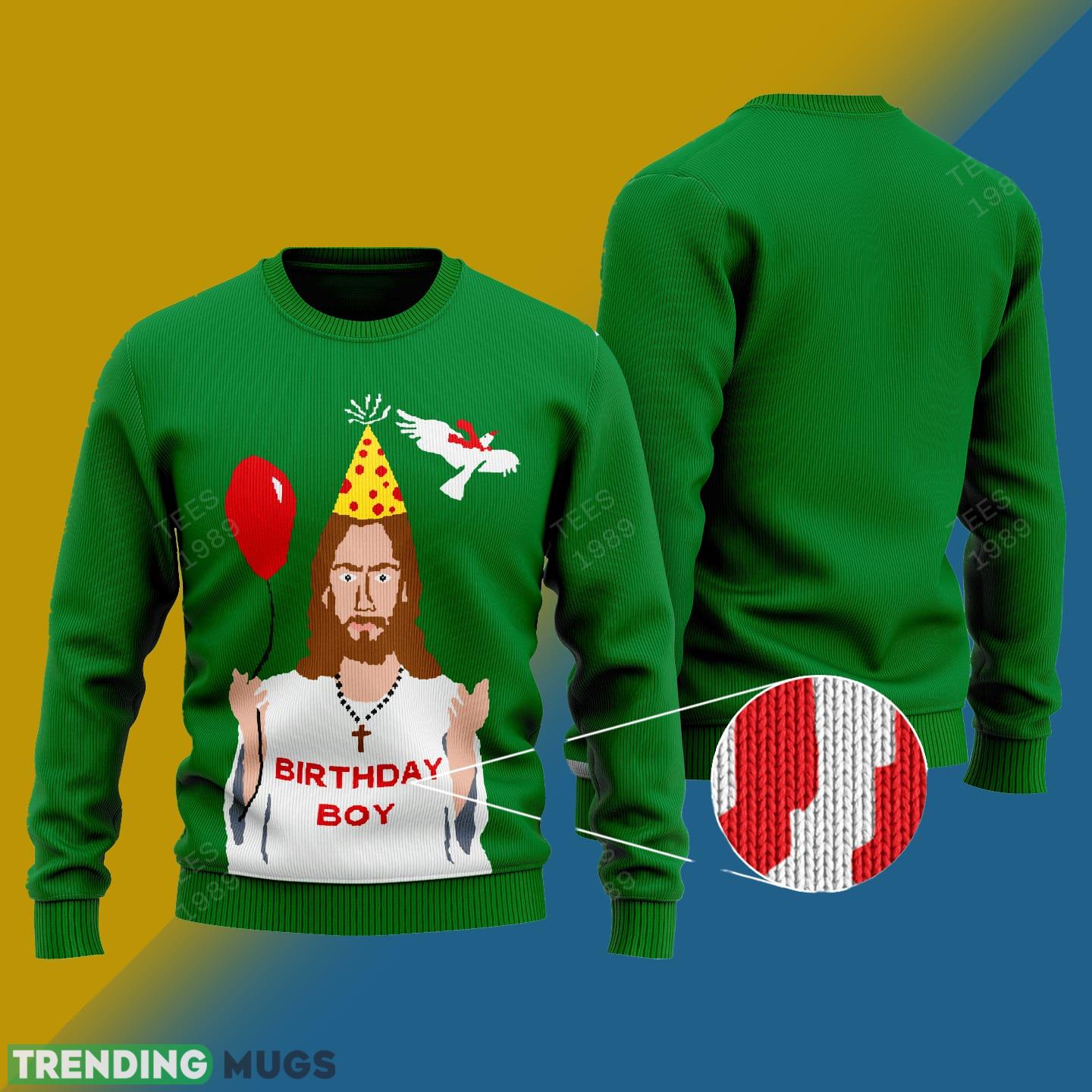 Happy Birthday Jesus Style Knitted Xmas Sweater Gift Men And Women - Happy Birthday Jesus Knitted Sweater Photo 1 Happy Birthday Jesus Style Knitted Xmas Sweater Gift Men And Women - Happy Birthday Jesus Knitted Sweater Photo 1