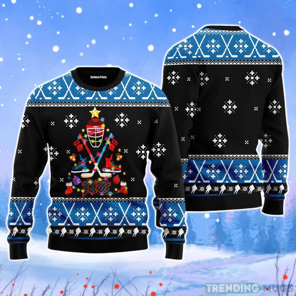 Happy Hockey Day Christmas Unisex Ugly Sweater Product Photo 1 Happy Hockey Day Christmas Unisex Ugly Sweater Product Photo 1