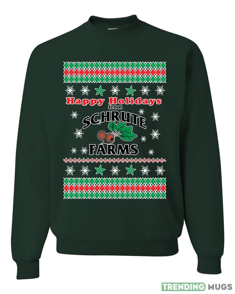 Happy Holidays from Schrute Farms Christmas Sweater Sweatshirt For Men And Women Gift Ugly Christmas Dark Shirt Happy Holidays from Schrute Farms Christmas Sweater Sweatshirt For Men And Women Gift Ugly Christmas Dark Shirt
