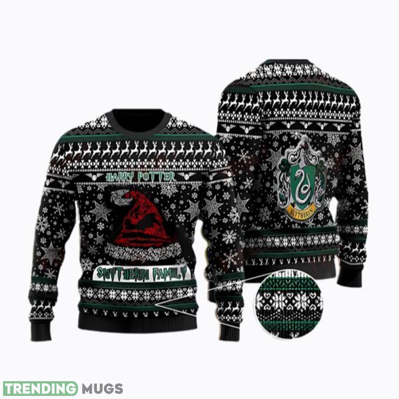 Harry Potter Snowflakes Personalized Ugly Christmas Sweater Product Photo 1 Harry Potter Snowflakes Personalized Ugly Christmas Sweater Product Photo 1