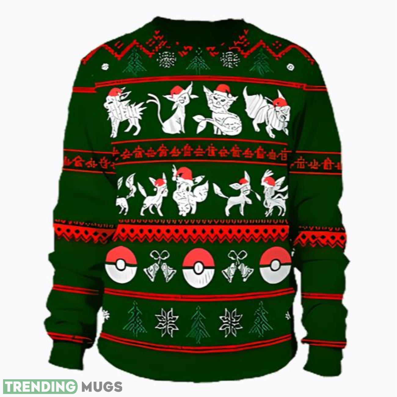 Harry Potter Ugly Christmas Sweater Santa Cat Gift For Fan Product Photo 1